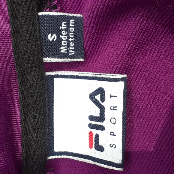 2/ $24  Fushia FILA Sport Athletic Silky Polyester Unlined Jacket - Picture 13 of 15